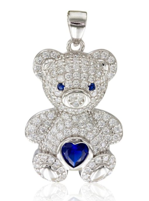 Collar osito plata