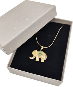 Alternative view of Collar elefante dorado