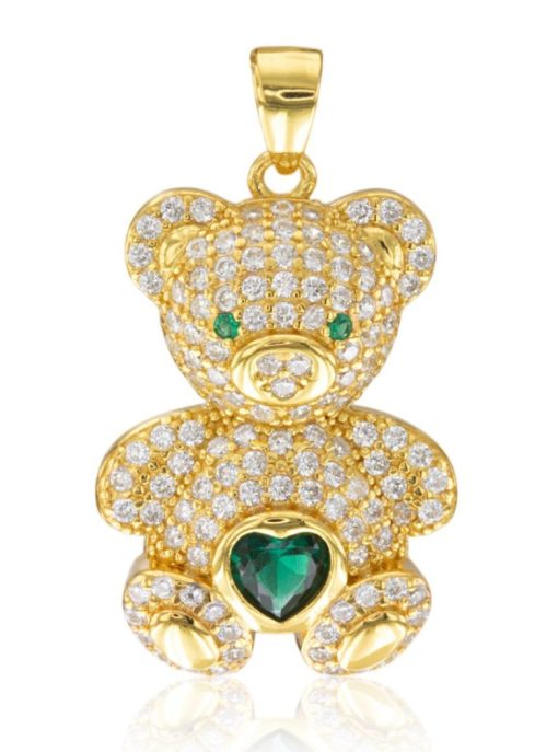 Collar osito dorado