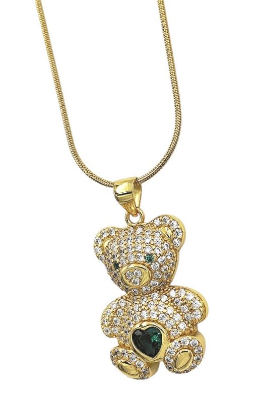 Collar osito dorado - Imagen 2
