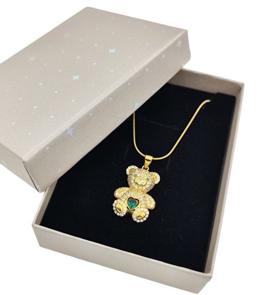 Collar osito dorado - Imagen 3