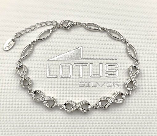Pulsera Infinitos Lotus Silver. - Imagen 4