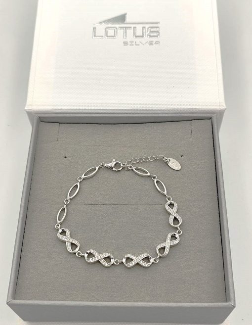 Pulsera Infinitos Lotus Silver. - Imagen 3