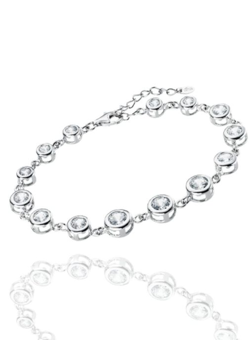 Pulsera Lotus Silver circonitas.