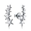 Pendientes estrellas plata