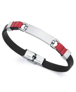 Pulsera Magnum negra y roja