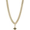 Collar cruz dorada