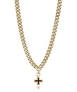 Collar cruz dorada