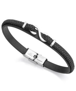 Pulsera infinito en negro